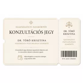   Igazságügyi szakértői konzultáció – konzultációs jegy